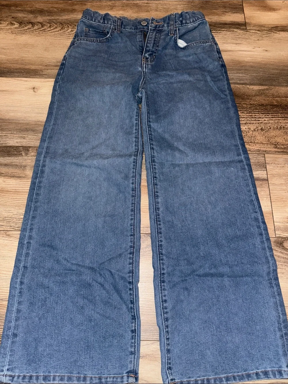 Girls Old Navy high tise baggy wide leg Jeans size 12
